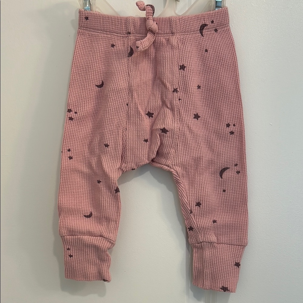 Kate Quinn Pink Star and Moon Thermal Pants 18-24m